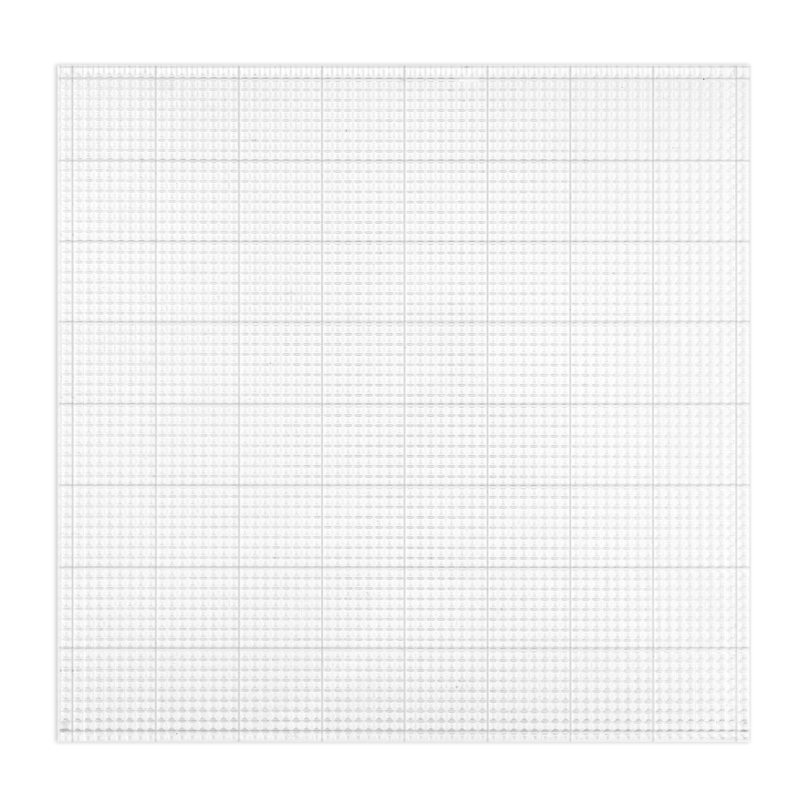 Low Tack Sticky Mat with Grid for Stamping Stenciling Ink Blending, 8.25 X 8.25" Multi-Use Non-Slip Clear Photopolymer Craft Low Tacky Mat for Card Making Hold Your Cardstock in Place When Stamping