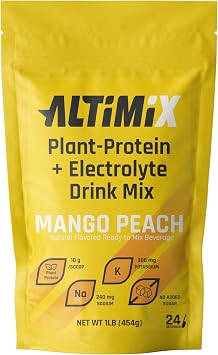Protein + Electrolyte Drink Mix | Mango Peach | 1 Lbs | 28 Servings
