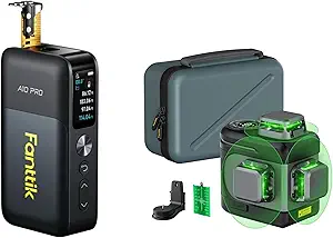 Fanttik A10 Pro 2-in-1 Digital Laser Tape Measure with HD IPS Color Display & Fanttik D12 PRO Laser Level 3 x 360°