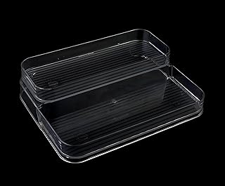 منظم مكياج أنيق - طريقة جميلة وعملية للحفاظ على منتجات التجميل والعطور والتوابل منظمة! يضمن الأكريليك السميك أن كل شيء مرئي ويمكن الوصول إليه.