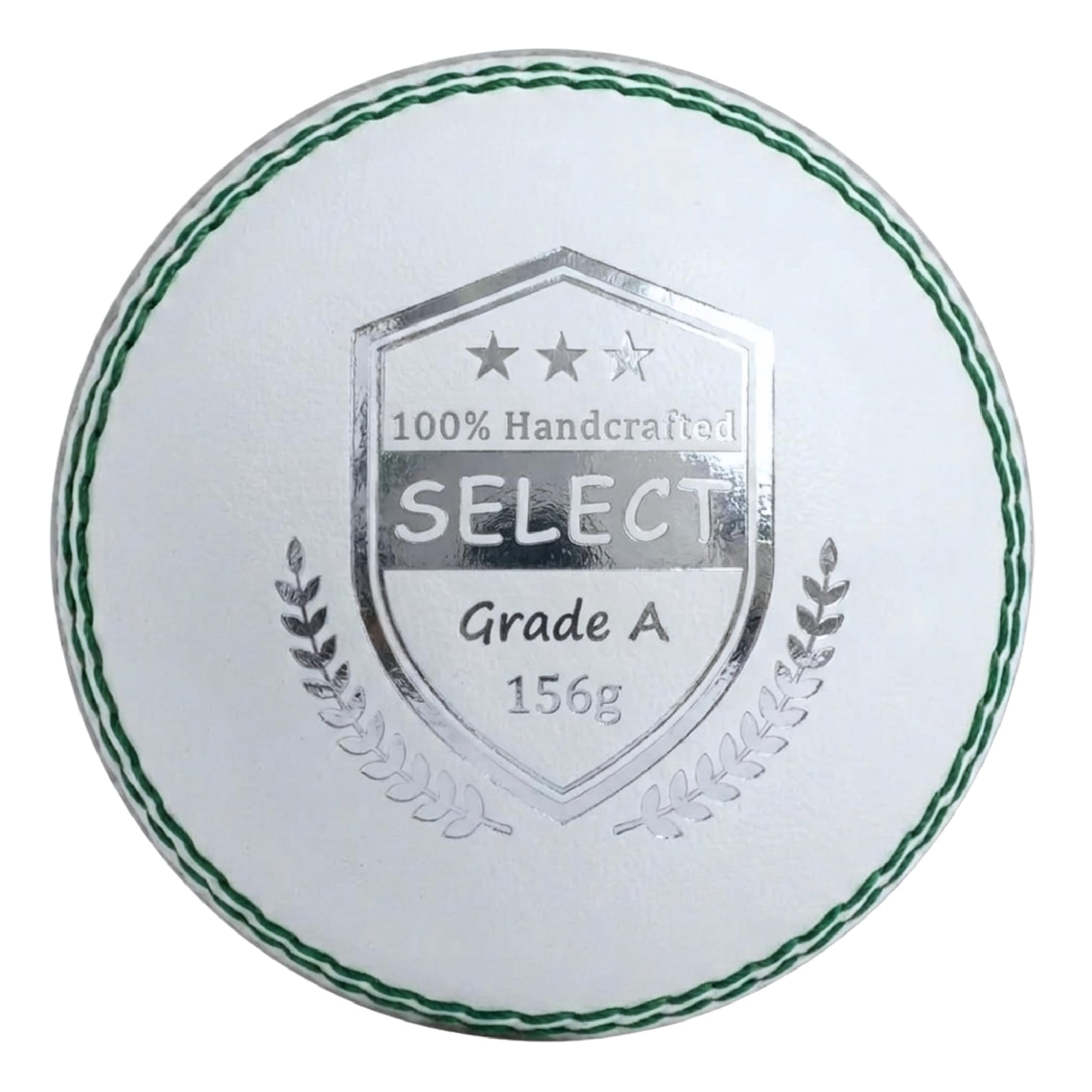 Select Leather Balle de cricket | 100 % fabriquée à la main, 156 g – 5,5 oz, construction en 4 pièces | Idéale pour T20, entraînement du filet, entraînement, etc.