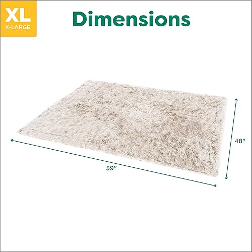 Miniatura 9 de Furhaven - Manta impermeable y lavable para perros y gatos de interior, hecha en piel sintética de pelo largo sintético y terciopelo en color