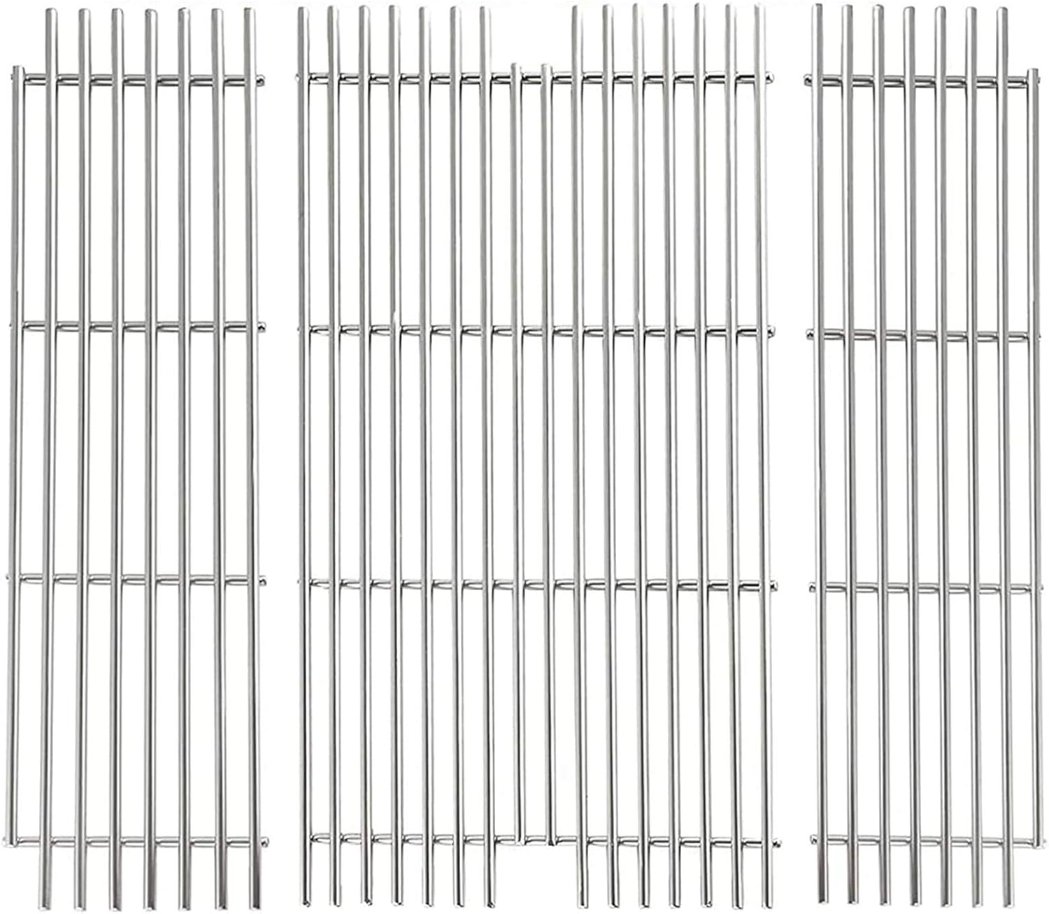 23.25" Grill Grates for Viking Grill Replacement Parts VGBQ 30 T, VGBQ 40 T, VGBQ 41 T, VGBQ 53 T Series, VGBQ410-3RE, VGBQ4103RT, VGBQ4103RTNSS Grill Parts for Viking Cooking Grates Stainless Steel 23 1/4"L Solid Grates-SS(2+1 Packs)