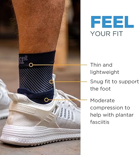 Miniatura 4 de OrthoSleeve FS6 Tobilleras de compresión para mujeres y hombres, ayuda a aliviar la fascitis plantar, dolor en el talón, tendinitis de Aquiles,