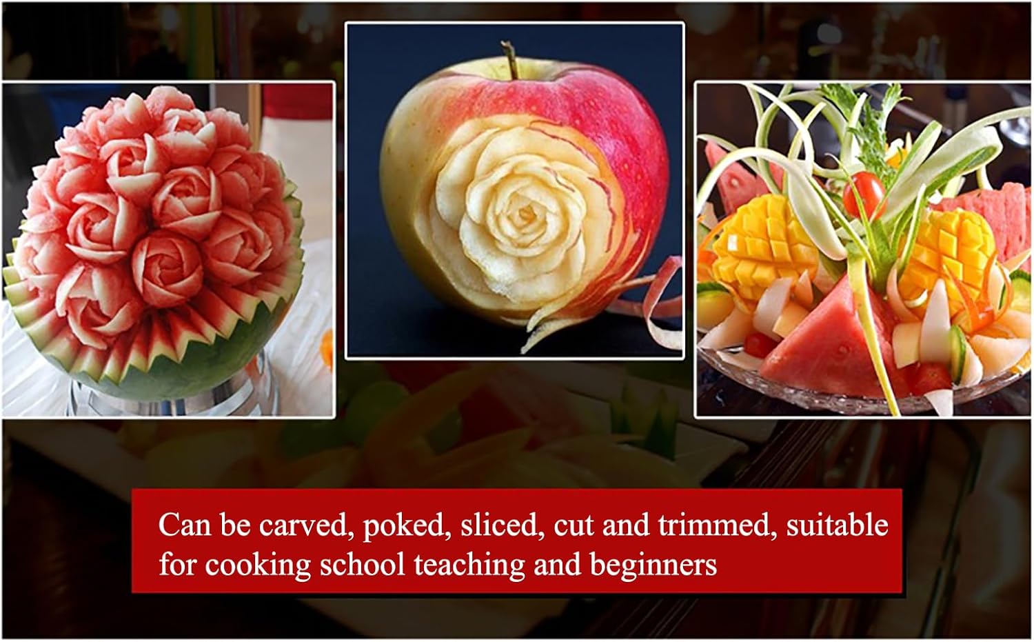 Fruit and Vegetable Carving Knife Kit, 18-piece Food Carving Tool Kit, Used To Make Various Foods, Cakes, Fruits, Vegetables, Etc., Making Food a Work Of Art In Your Hands