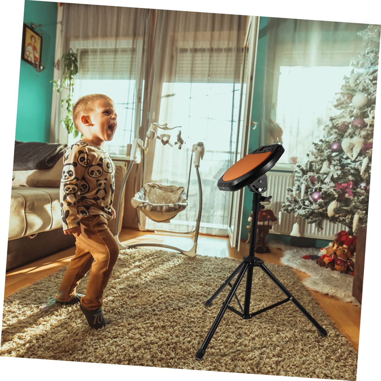 BESTonZON Soporte De Instrumentos Pads De Batería 8 Pulgadas Timbales Duradero y Práctico