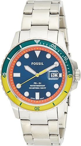 Fossil Hommes Analogique Quartz Montre avec Bracelet en Acier Inoxydable  FS5743 : Amazon.fr: Montres