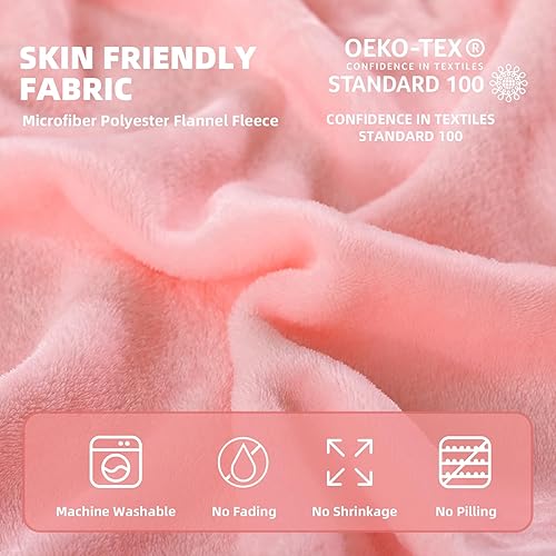 Miniatura 5 de Manta de forro polar suave y mullida, tamaño King, ligera, de lujo, cálida y acogedora, manta de franela de microfibra de felpa para cama, mantas