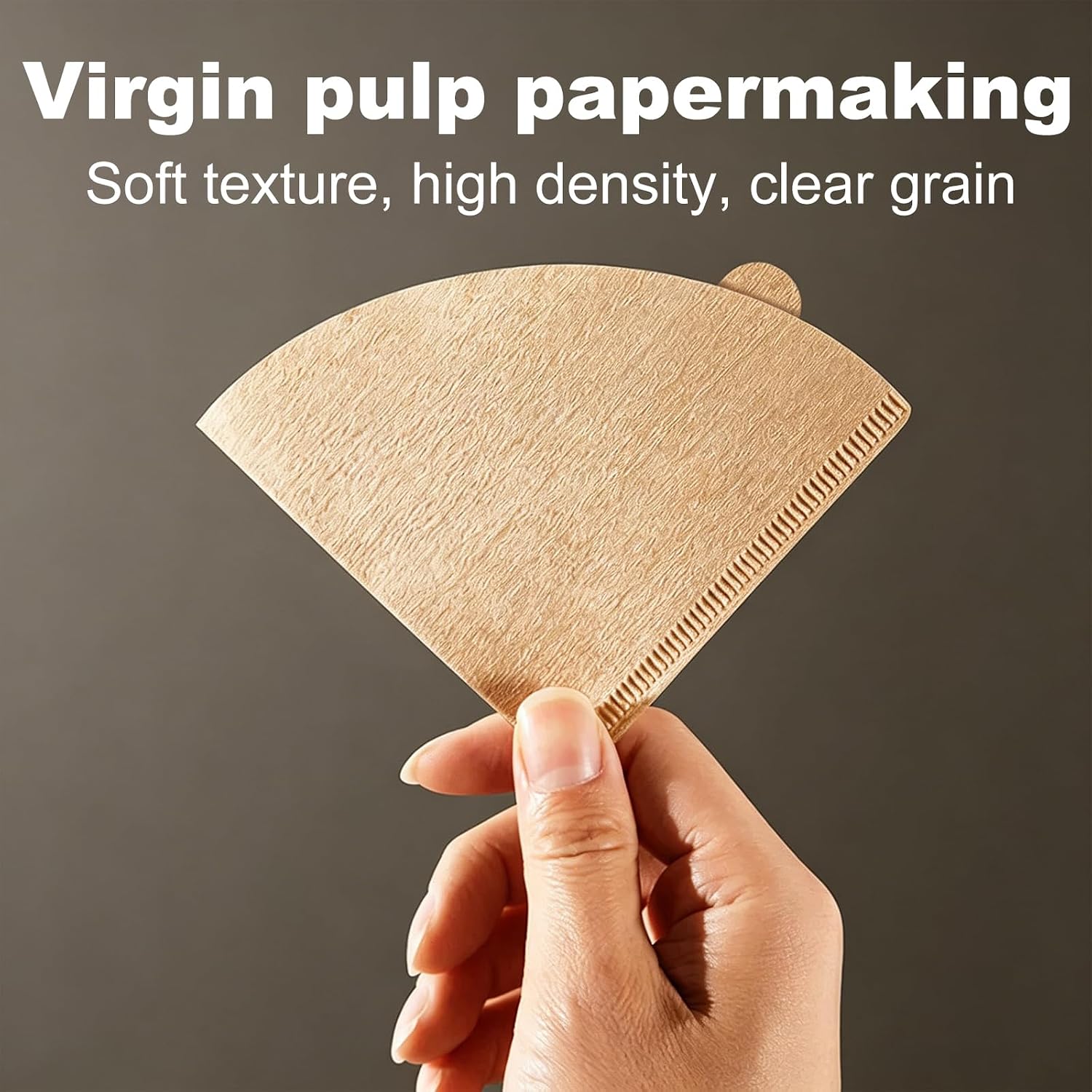 ZHIYE 100PCS Coffee Filter, Disposable Unbleached Cone Filter Papers Size 01 for Coffee Dripper & Pour Over Coffee Maker, 1-2 Cups