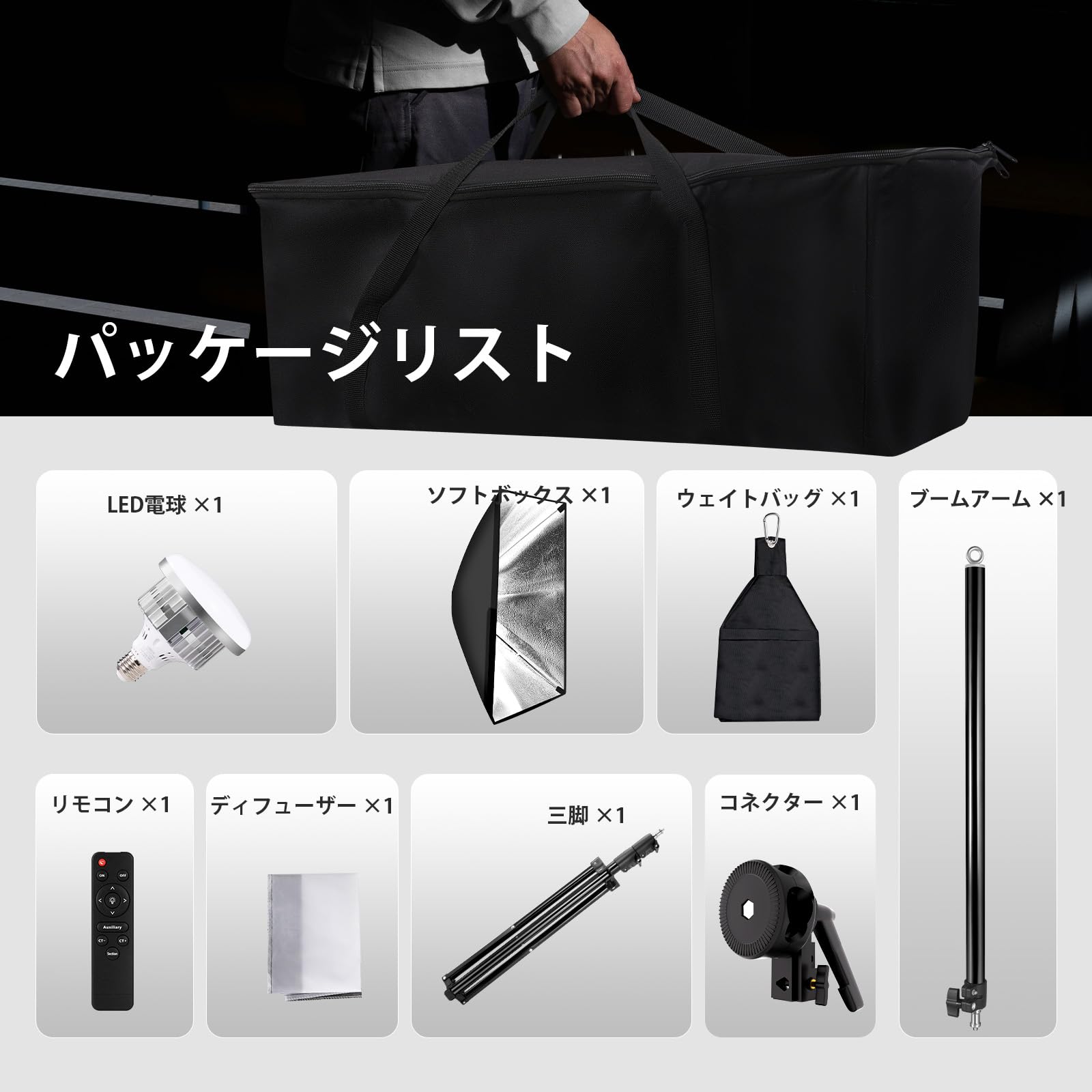 撮影用ライト ソフトボックスキット 85W 撮影キット 50x70 写真動画撮影 Amazon | スタジオ撮影ライトキット ソフトボックス照明セット