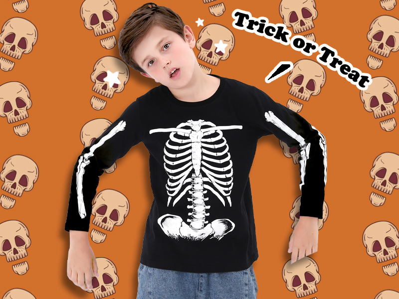 MOMBEBE COSLAND Ensemble Squelette Bébé Garçons Halloween Tenue 18-24