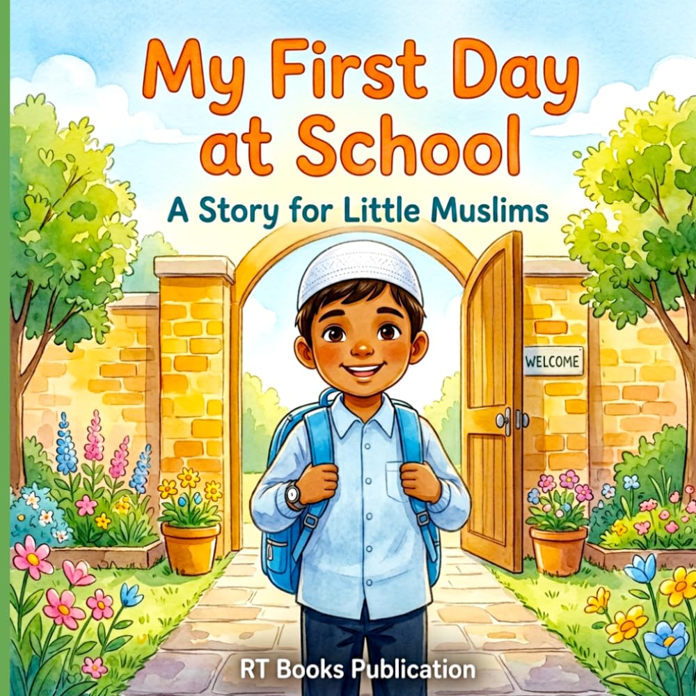My First Day at School: An Islamic Picture Book for Muslim Kids About Courage, Dua, and Starting School (Ages 4-7)