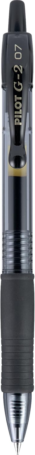 PILOT G2 Premium Refillable & Retractable Rolling Ball Gel Pens, Fine Point, Black Ink, 4-Pack of 12-Pack (48 Total) (46055)
