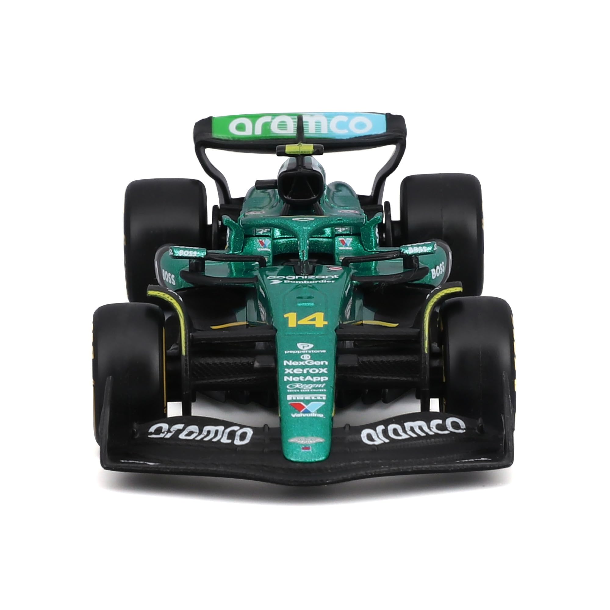 Bburago - F1 Aston Martin AMR25 Fórmula 1 2025#14 Alonso, Modelo de Coche diecast a Escala 1:43, réplica Oficial de Aston Martin, Detalles realistas, Edad Recomendada 3+ años - 3