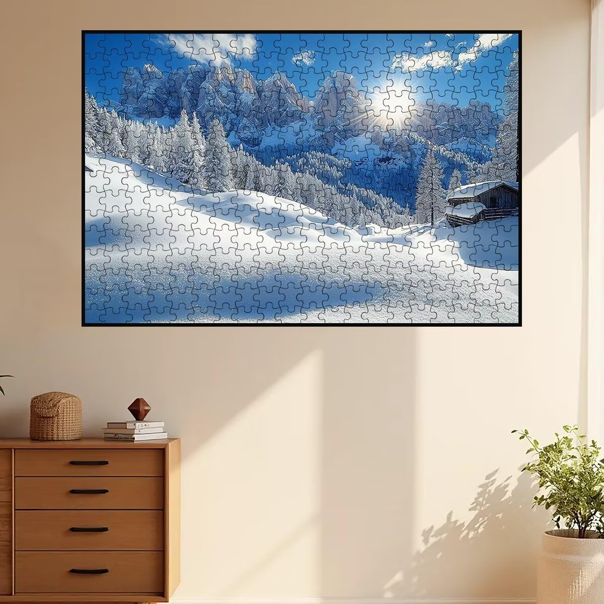 4000 puzzli dla dorosłych, górskie puzzle dla dorosłych, 4000 sztuk, śnieżna łamigłówka dla całej rodziny, klasyczne drewniane układanki, odpowiednie do wystroju wnętrz, prezenty -3757