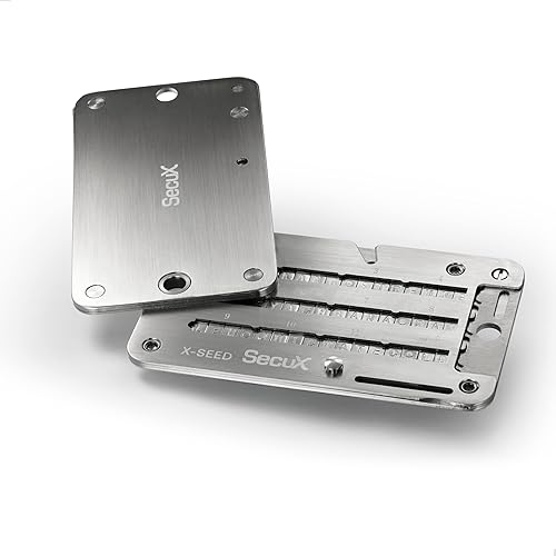 Miniatura 2 de SecuX XSEED PRO Eco - Cartera de Bitcoin indestructible Crypto Seed Storage Placa de acero - Compatible, libro mayor, carteras de hardware