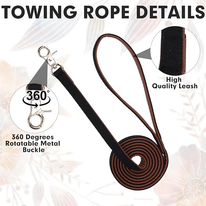 BINGPET Conjunto de Correa y Collar Tuxedo para Perros Pequeños, Negro Talla S miniatura 7