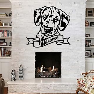 Dog House Sign Indoor, Welcome Door Hanger Metal Dog Sign, Family Sign, Metal Letters for Outdoor Signs, Wedding Housewarming Gifts for Home Farmhouse Outdoor Wedding Registry Items 8in