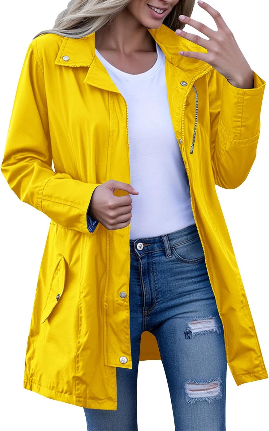 Outfits for Women Winter Fall Track Gym Hiking Hooded Basic Jacket Hooded Windbreaker Coats Rain Coats Women 2025