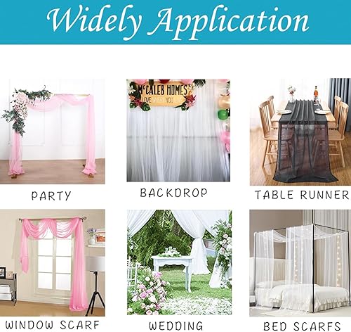 Miniatura 7 de Akiky Cortinas de toldo para niñas con luz LED, tamaño King, California King, cortinas de cama con marco, bufandas de cenefa ideales para cama,