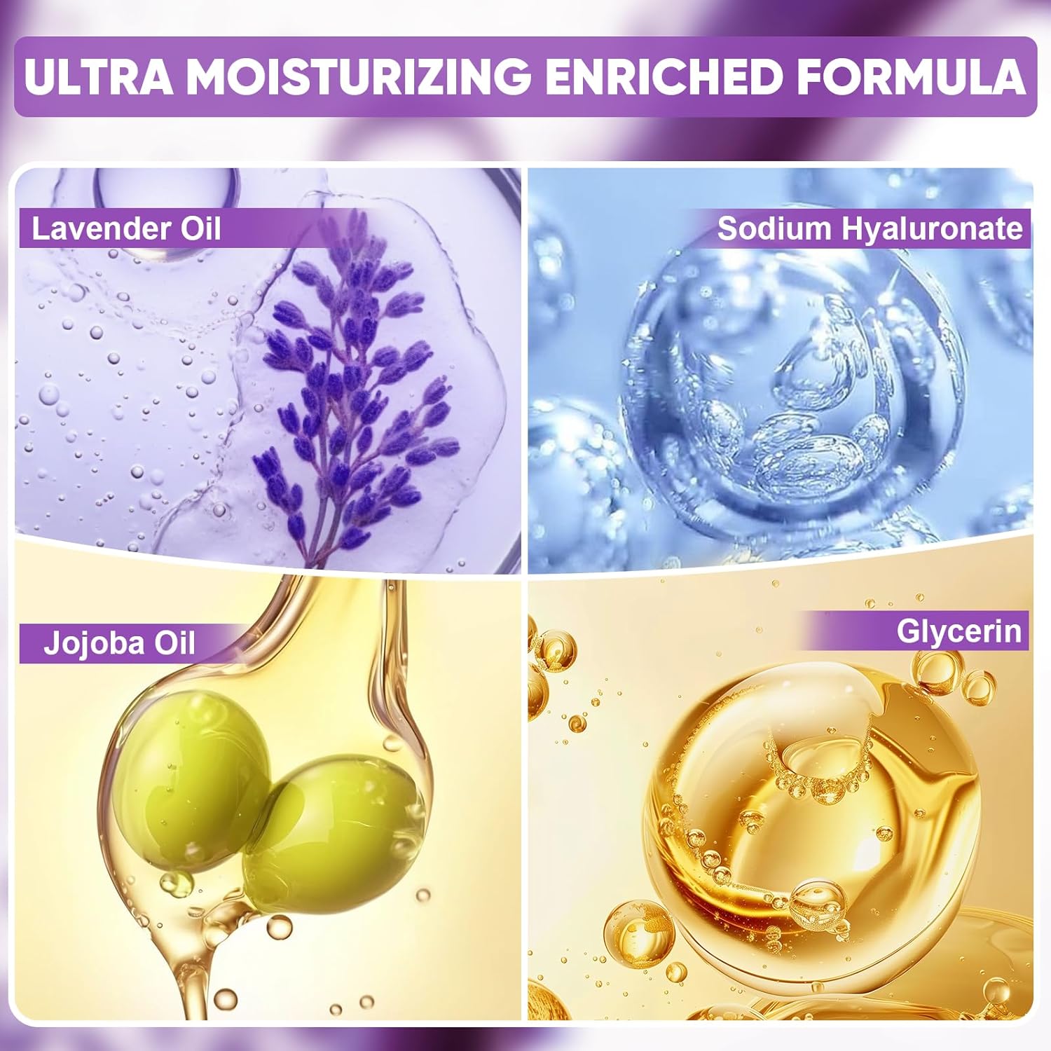 TEAWOO 24 Pairs Moisturizing Foot Masks with Lavender Oil & Jojoba Oil, Intensely Hydrating Foot Mask for Dry Cracked Feet, Moisturizing Socks for Cracked Heel Treatment