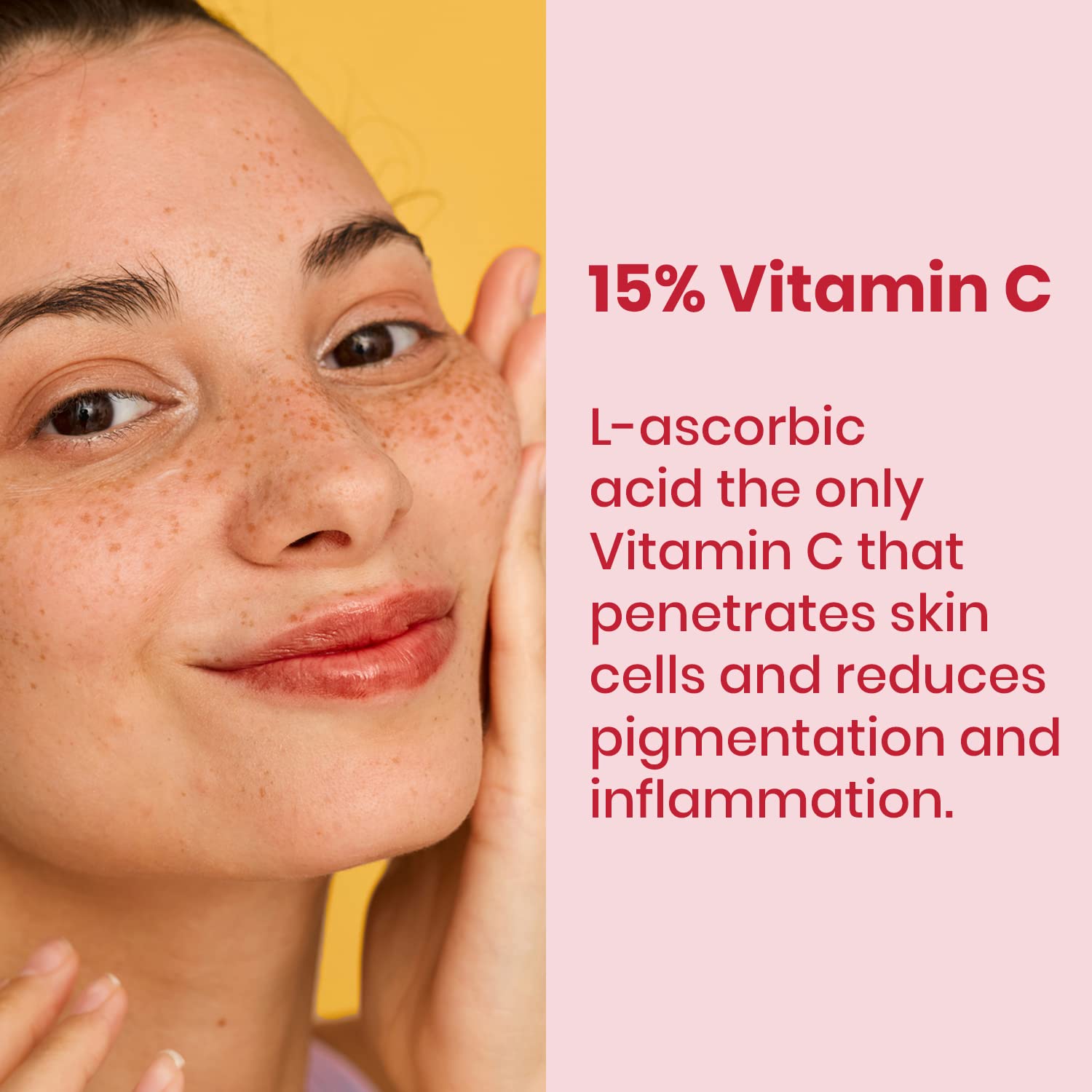Healthy Skin Lab Brighten Medical Grade Vitamin C Serum, 15% L-Ascorbic Acid with CE Ferulic, Vitamin E, Hyaluronic Acid & Collagen‑Boosting Peptides for Brightening, Firming & Anti‑Aging (30 ml) - Image 6