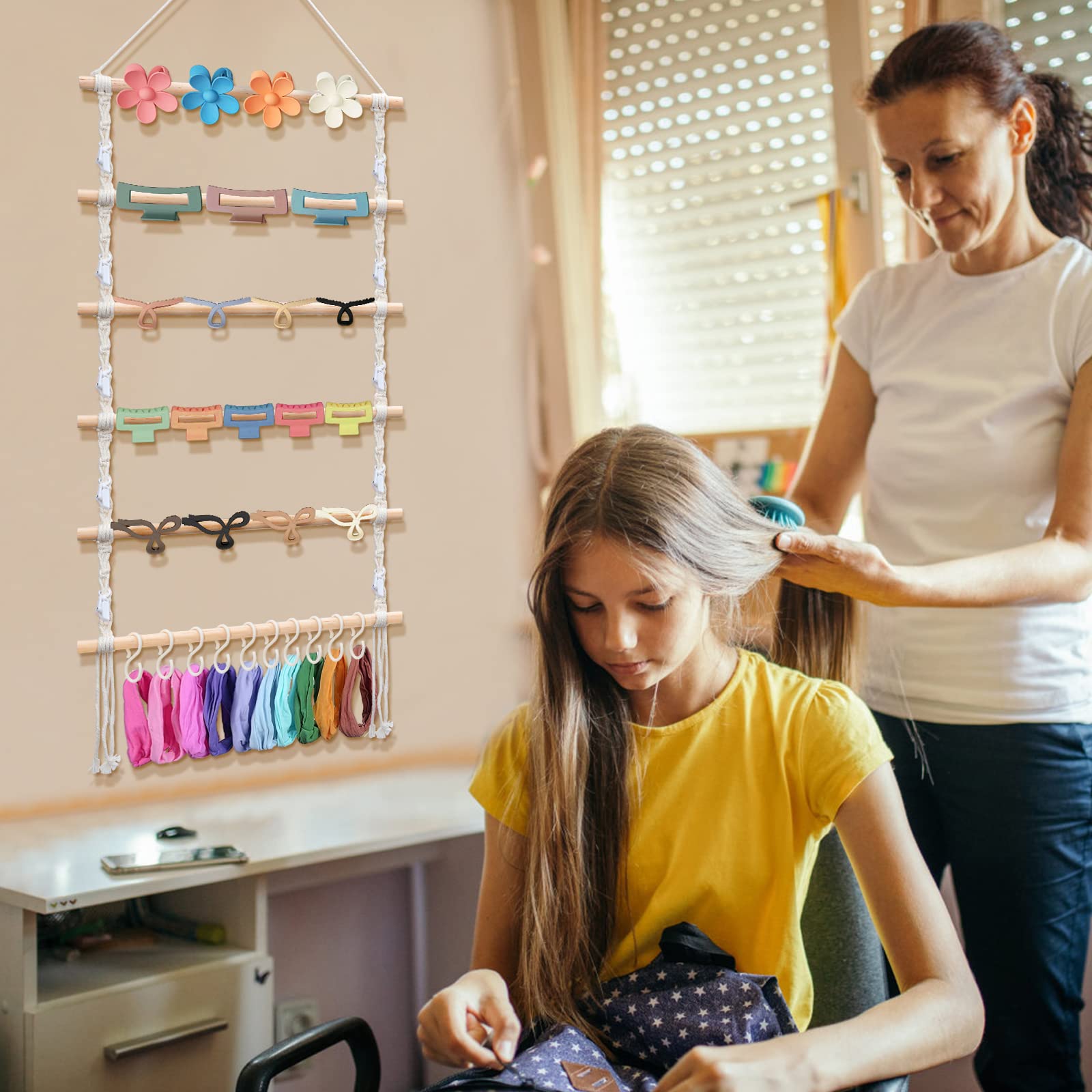 Étagère De Rangement Murale Pour Accessoires De Cheveux * * | Organisateur Intelligent Pour Dortoir, Idéal Pour Barrettes, élastiques, Montres