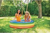 Vista 3 de Poolcandy Piscinas inflables para hasta 3 adultos (piscina inflable de sol azul arcoíris, amarillo y naranja)