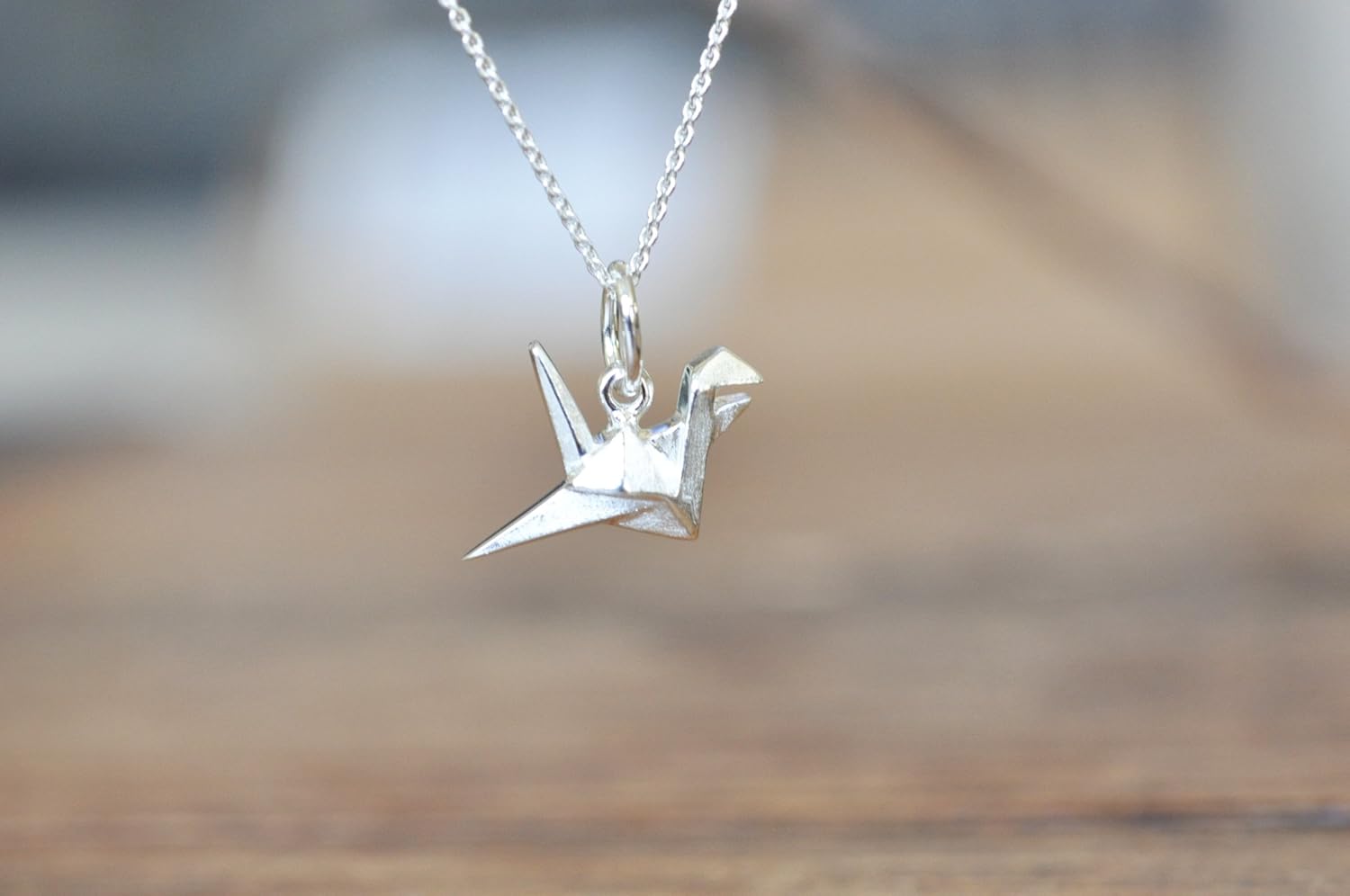 Origami Crane Earrings in Sterling Silver 925 - Image 8