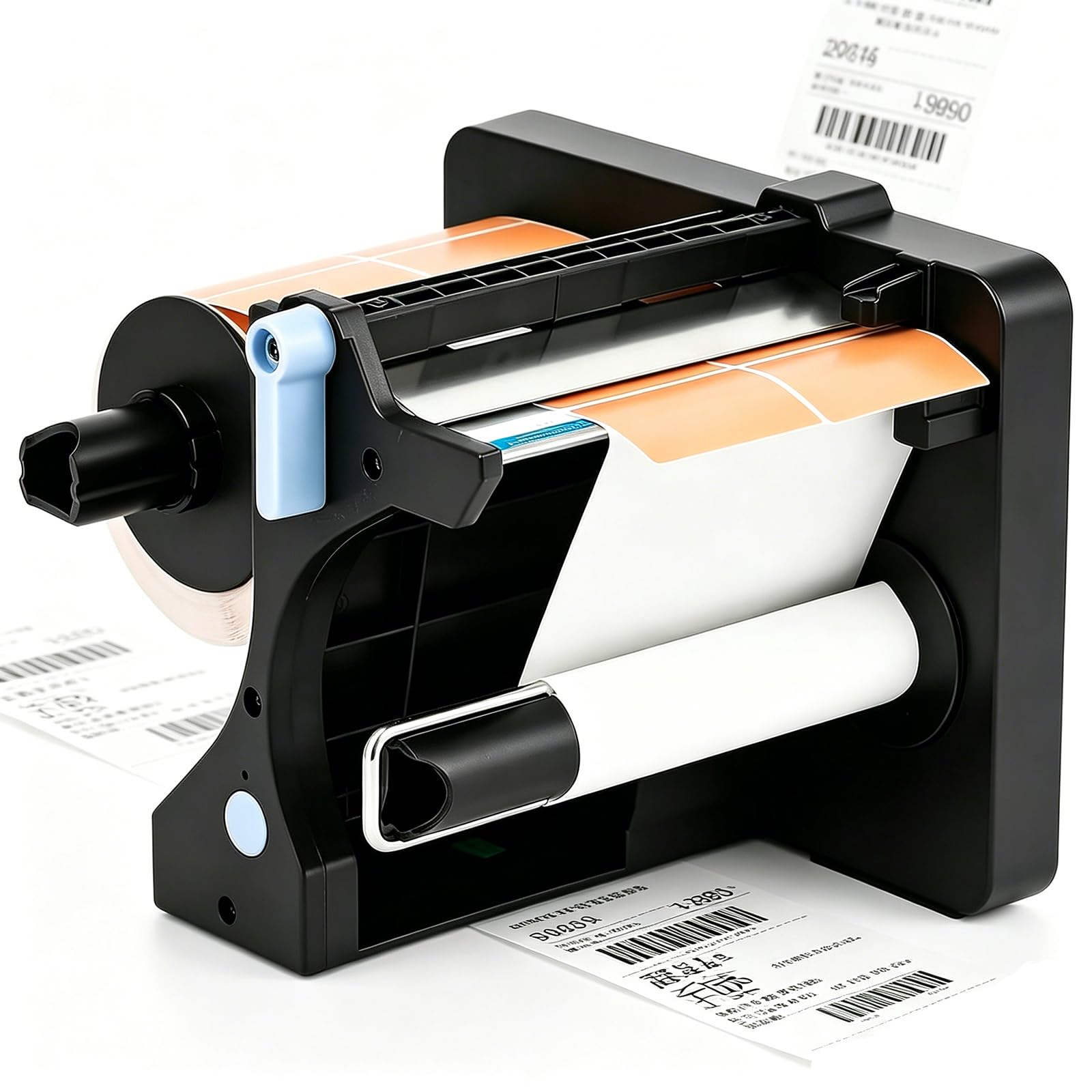 MObyat Automatic Label Dispenser, Portable Label Dispenser With Dual Senser, 3 Adjustable Speeds, Width And Height Range: 20-130 Mm, No Offset, For Takeaway/product Tags