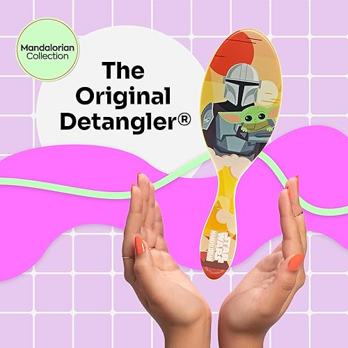 Miniatura 9 de Wet Brush - Cepillo desenredante para el cabello, diseño Grogu (The Mandalorian), cerdas suaves y flexibles, sin enredos, para cabello rizado, liso,