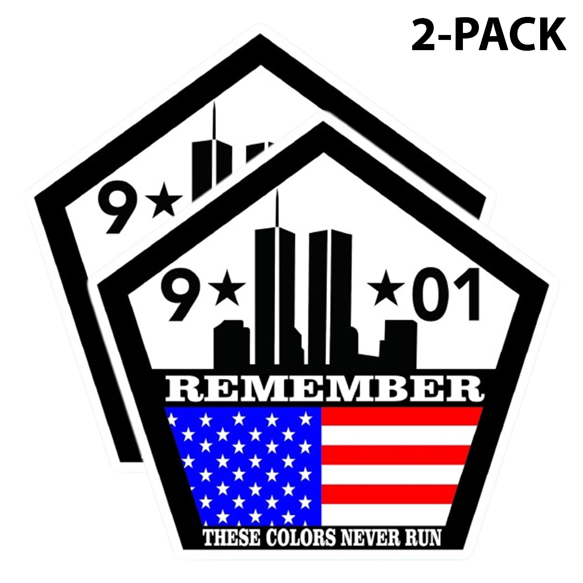 Never Forget Twin Towers 911 Gedenk-Kennzeichen - Metall, 30,5x15,2 Cm, Geprägt, New York State Replik