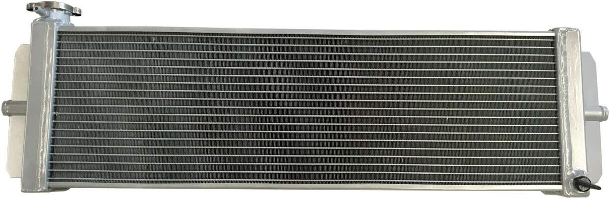 3 Row Aluminum Radiator Universal Heat Exchanger Air to Water Intercooler 56mm Silver