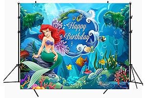 7x5ft Mermaid Party Backdrop