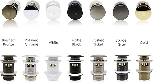 Miniatura 5 de FerdY Drenaje desplegable para bañera independiente, acabado dorado, certificación cUPC, tapón de drenaje de bañera independiente