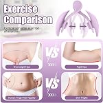 Thigh Exerciser for Women, Thigh Master Exercise Equipment for Home,Pelvic Floor Trainerfor Home, Gym, Postpartum Rehabilitation (Purple)
