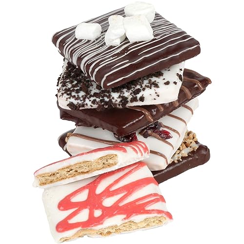 Miniatura 3 de Cesta de regalo de chocolate de Navidad Grahams  Regalos gourmet de galletas  Caja de regalo vegana  Aniversario, cumpleaños, gracias, Kosher