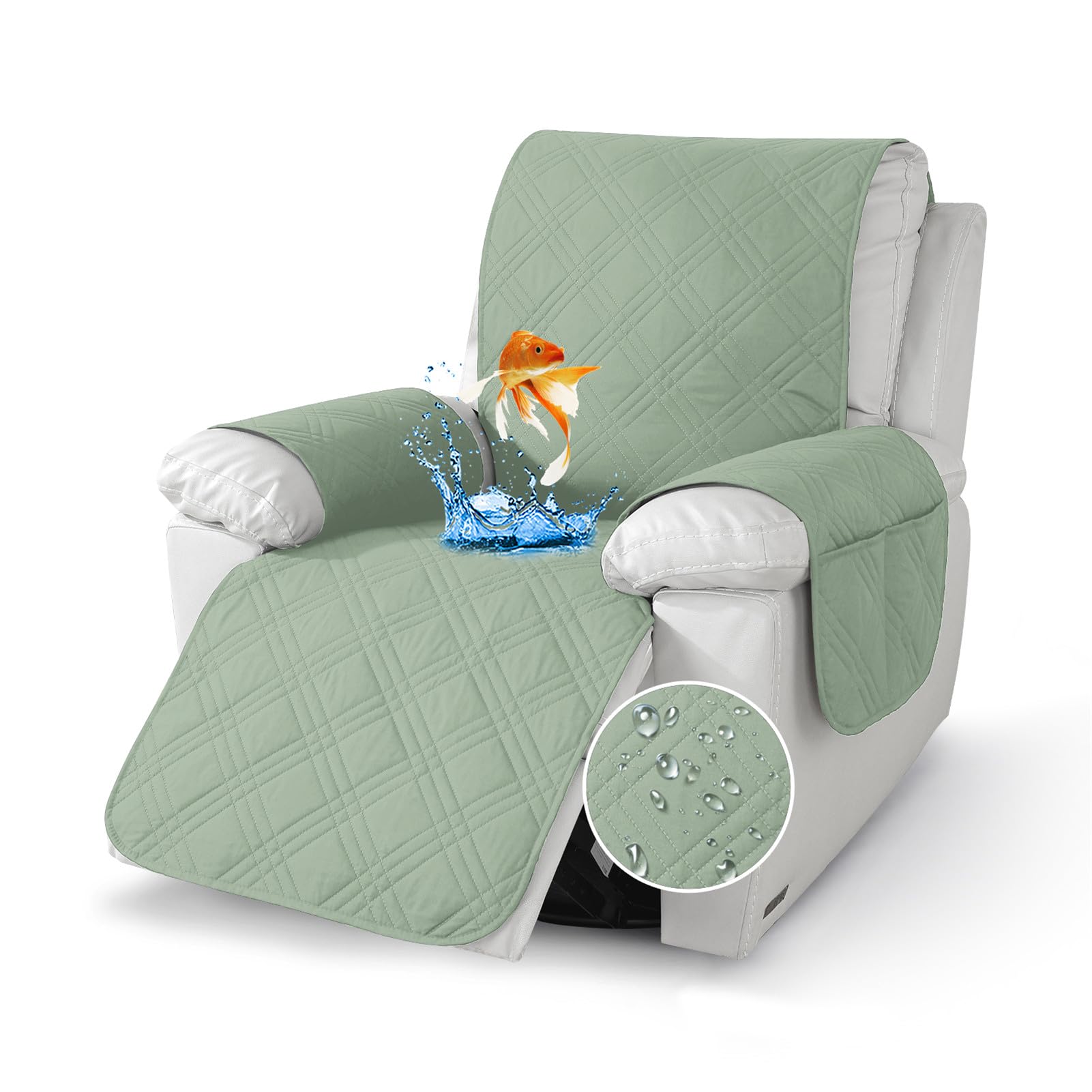 GYHH Recliner Chair Covers,Recliner Sofa Cover,Waterproof Anti Slip Armchair Covers,reclining Chair Cover, Recliner Furniture Protector for Kids, Pets