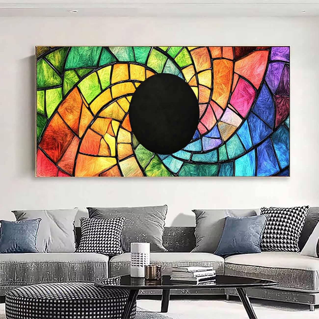 Zestawy artystyczne ze szkła diamentowego dla dorosłych, malarstwo diamentowe, abstrakcyjne zestawy sztuki kryształowej dla dorosłych, dzieci, DIY, 5D, okrągłe, pełne wiercenie, klejnot, kropki, haft