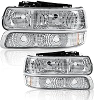 Vista 12 de G-PLUS Faros delanteros LED DRL compatibles con Chevy Silverado 1999-2002/Silverado 1500HD 2500HD/00-06 Tahoe Suburban 1500 2500, 2002, 2