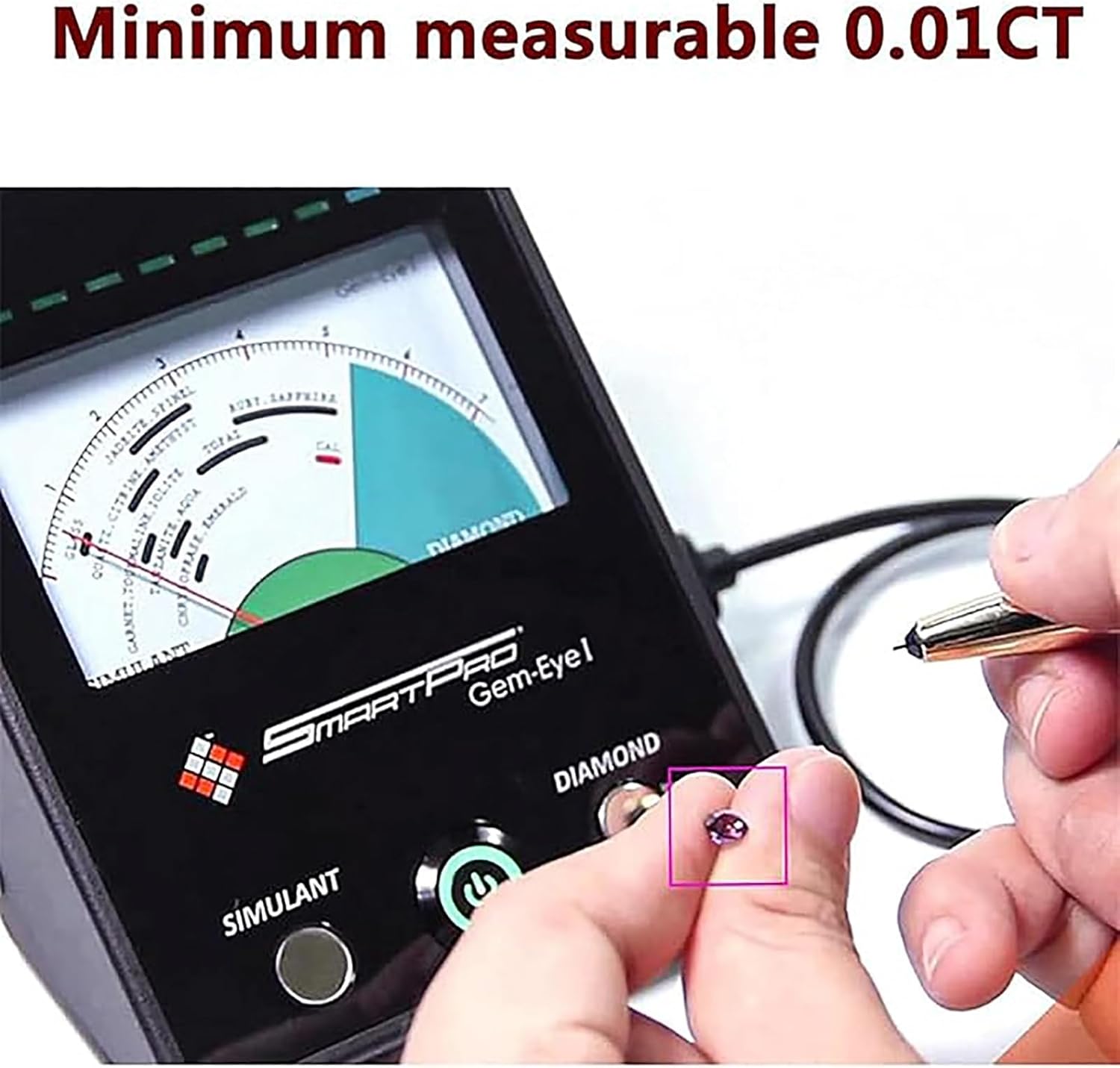 Diamond Tester Pen, High Accuracy Electronic Jewelry Diamond Tester Pen Professional Diamond Detector
