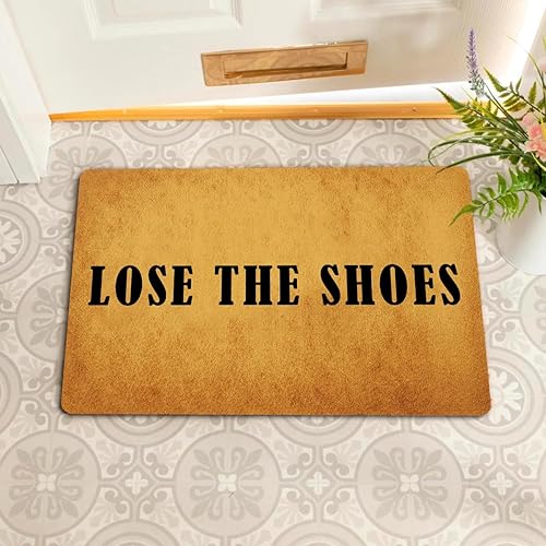 Miniatura 21 de Divertida alfombra de bienvenida para decoración del hogar, tapete antideslizante de bienvenida para interiores (30 x 18 pulgadas)