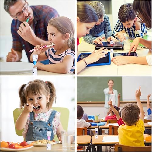 Miniatura 7 de Temporizador de arena de 28 piezas, temporizador de arena de reloj de arena de 2 minutos, temporizador de reloj de arena de cepillado de dientes,