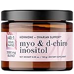 Myo-Inositol & D-Chiro Inositol Powder | Hormone Balance for Women | Ideal 40:1 Ratio | Myo 2000mg, D Chiro 50mg | Regulate Menstrual Cycle and Support Ovarian Health | 60 Servings, 4.34 oz.