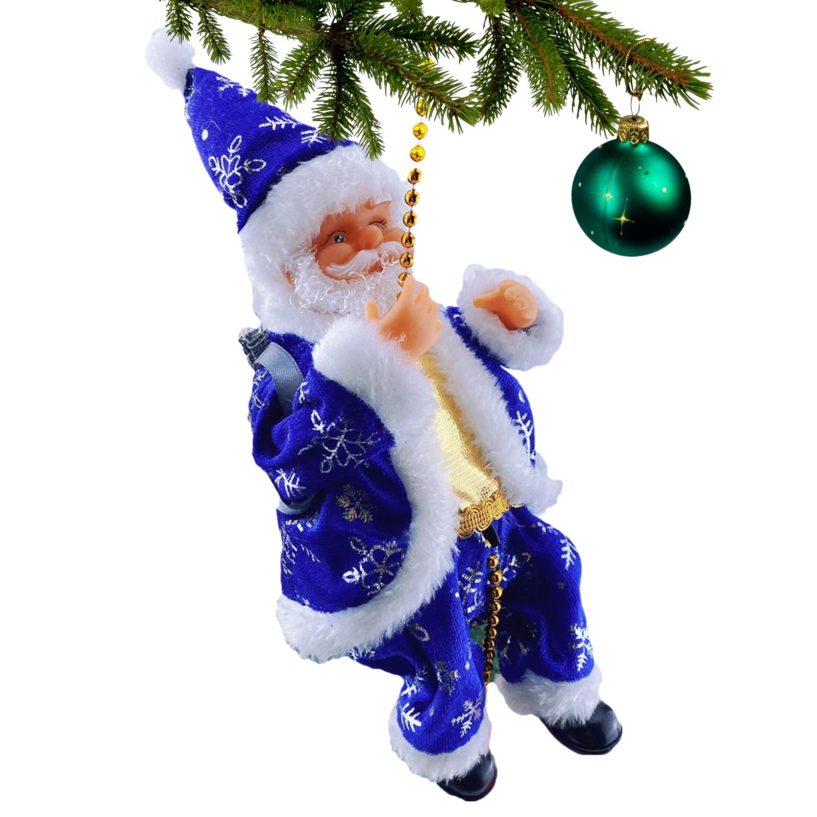 Père Noël musical grimpant pour animer votre intérieur en fête