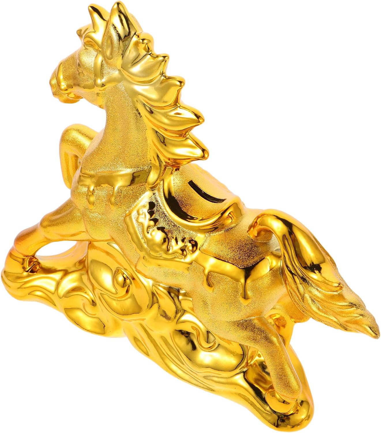 TOYANDONA Ceramic Horse Money Bank 2026 Zodiac Piggy Bank for Home Decor Wealth Success Horse Figurine