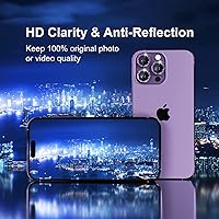 Vista 253 de Misea [3+1] for iPhone 14 Pro/iPhone 14 Pro Max Camera Lens Protector Bling, 9H Tempered Glass Camera Cover Screen Protector Metal Individual Ring