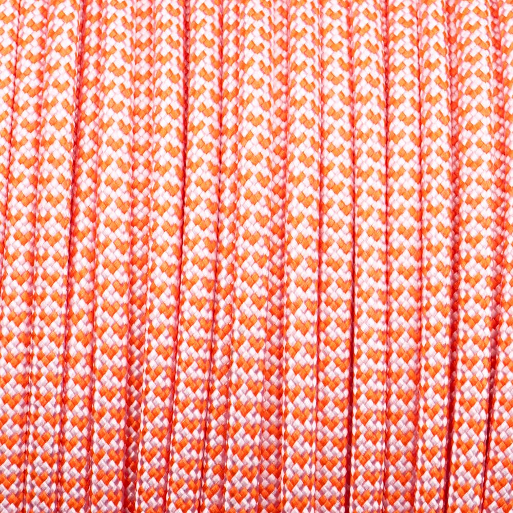 PARACORD PLANET Heart Pattern 550 Paracord – 4mm 7-Strand Nylon Rope for Crafts, Bracelets, Keychains, and Outdoor Use – Strong Survival Cord in Fun