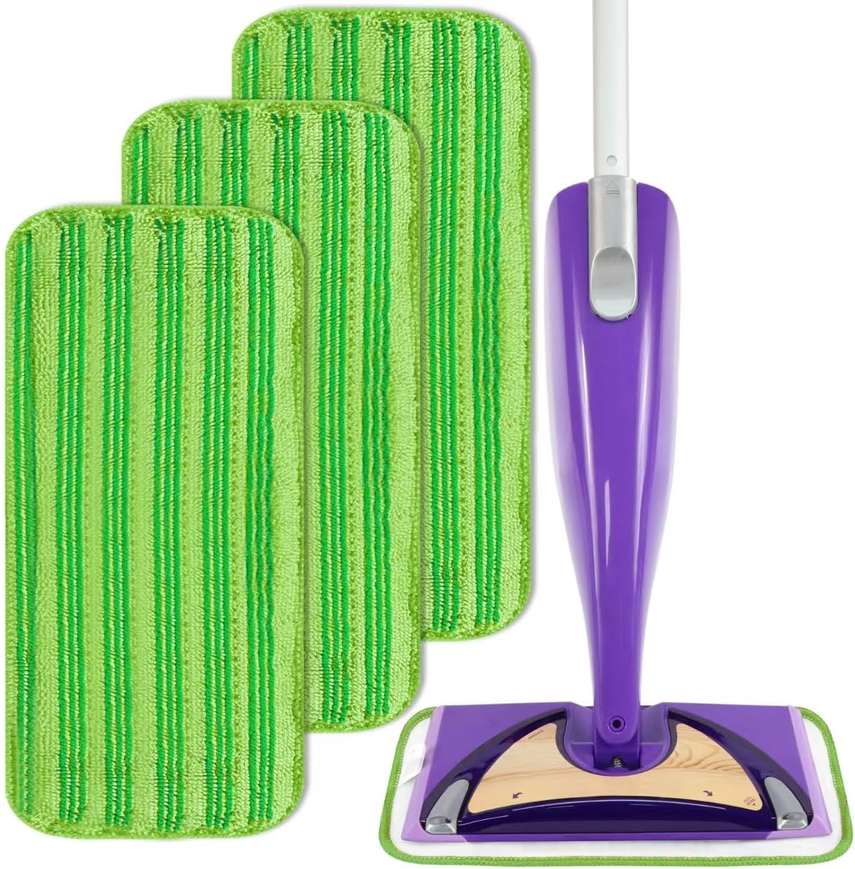 Reusable Microfiber Mop Pads Compatible with Swiffer Wet Jet, Wet Jet ...