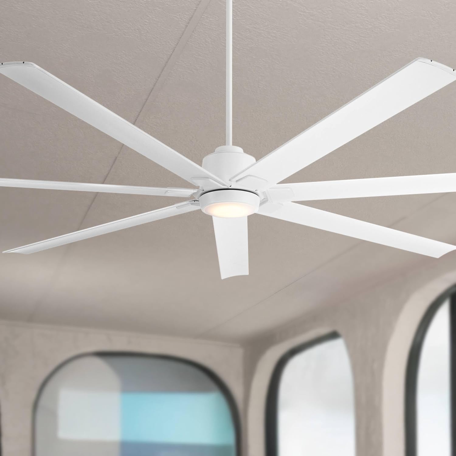 Casa Vieja 84" Airbender Ultra Airflow Matte White LED Ceiling Fan
